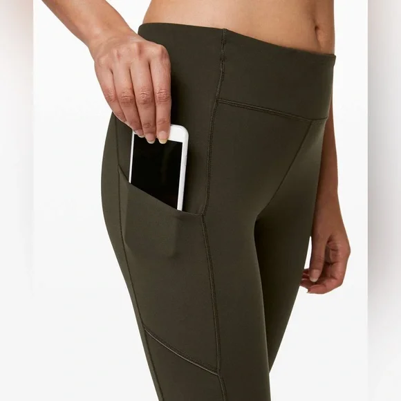 Lululemon Speed Up Tight 25" Dark Olive 8 - Picture 4 of 9
